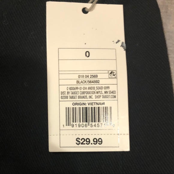 NWT A New Day Black High Rise Wide Leg Crop Pants - Picture 9 of 11